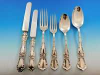 Gothic by Shiebler Sterling Silver Flatware Set for 12 Service 72 pcs Dinner