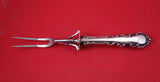 Georgian Rose by Reed and Barton Sterling Silver Roast Carving Fork 11"