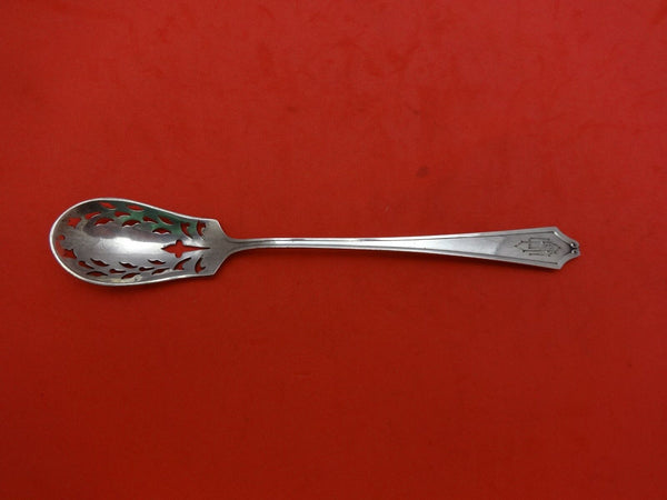 Minuet by International Sterling Silver Olive Spoon Pierced Original 6"