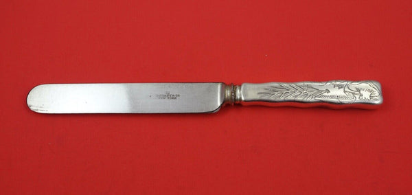 Lap Over Edge Acid Etched by Tiffany & Co Sterling Regular Knife mushroom 9 1/4"