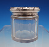Lancaster by Gorham Sterling Silver and Glass Dresser Jar 1 1/2" Tall (#9103)