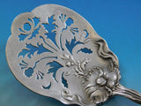 Raphael by Alvin Sterling Silver Tomato Server Pierced with Poppy Flower 8 1/4"