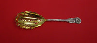 La Reine by Reed & Barton Sterling Silver Macaroni Server Gold Washed 9 1/4"