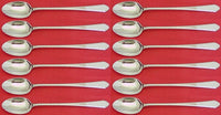 William and Mary by Lunt Sterling Silver Iced Tea Spoon Set 12 pieces 7 5/8"