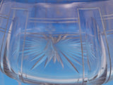King Albert by Whiting Sterling Silver Glass Dresser Jar Etched #8583 (#9141)