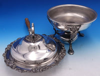 Grande Baroque by Wallace Silverplate Chafing Dish w/ wood handle (#7830)