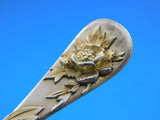 Lap Over Tiffany & Co Sterling Silver Ice Cream Spoon Applied Flowers c1880's