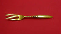 Summer Song Vermeil by Lunt Sterling Silver Regular Fork 7 1/4"