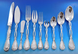 Royal by Puiforcat France Sterling Silver Flatware Set Service 82 pcs Dinner