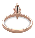 14k Rose Gold 1.22 Carat Genuine Natural Oregon Sunstone Solitaire Ring (#J7161)