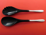 Autumn Leaves by Reed and Barton Sterling Silver Salad Serving Set 2pc w/Plastic