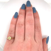 14k Yellow Gold Filigree Ring w/ .61ct Yellow Genuine Natural Sapphire (#J5567)