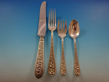 Corsage by Kirk-Stieff Sterling Silver Flatware Set 12 Service 90 Pieces Dinner
