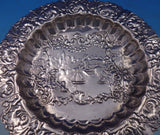 Dutch Sterling Silver Candy Dish w/ Harbor Scene Boats Windmill Ball Feet #6883