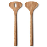 Alfredo by Georg Jensen Oak Wood Salad Serving Set 2 Pieces - Vtg NOS