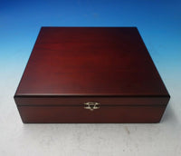 Carrs English Sterling Silver Vanity Set 3pc in Fitted Wood Box #1100 (#5686)