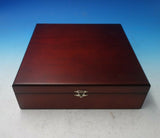 Carrs English Sterling Silver Vanity Set 3pc in Fitted Wood Box #1100 (#5686)