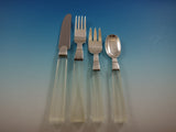 Porter Blanchard Sterling Silver & Lucite Flatware Set Service 43 Pieces Modern
