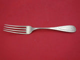 Coin Silver Dinner Fork hand engraved 7 5/8"