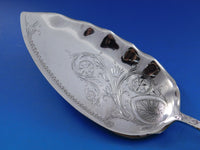 Saint Cloud by Gorham Sterling Silver Fish Server Bright-Cut 11 3/4" Mono B