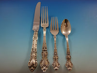Meadow Rose by Watson Sterling Silver Flatware Set 8 Dinner Service 56 Pieces
