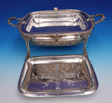 English Silverplate Roll Top Chafing Dish by Charles Edward Nixon (#9213)