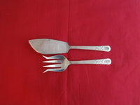 Vilanova by Spanish Sterling .916 Silver Fish Serving Set 2pc 11 1/4"