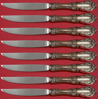 Burgundy by Reed & Barton Sterling Silver Steak Knife Set 8pc Not Serr Custom