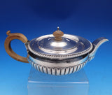 James Parkes and Co English Estate Sterling Silver Tea Pot w/ Wood Handle #8445