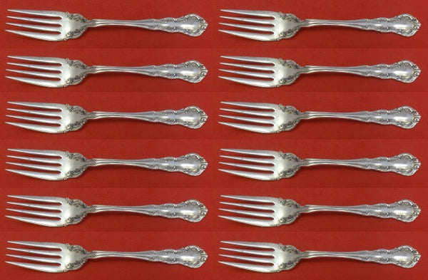 Old Atlanta by Wallace Sterling Silver Salad Fork Set 12 pieces 6 1/4"