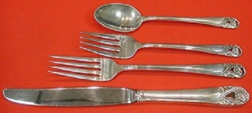 Spring Glory By International Sterling Silver Dinner Size Place Setting(s) 4pc