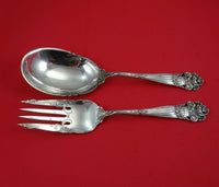 Georgian by Towle Sterling Silver Salad Serving Set 2pc All Sterling Original 9"