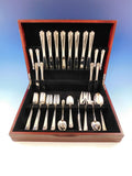 Garnet Rose by Lunt Sterling Silver Flatware Set for 8 Service 44 pieces Scarce
