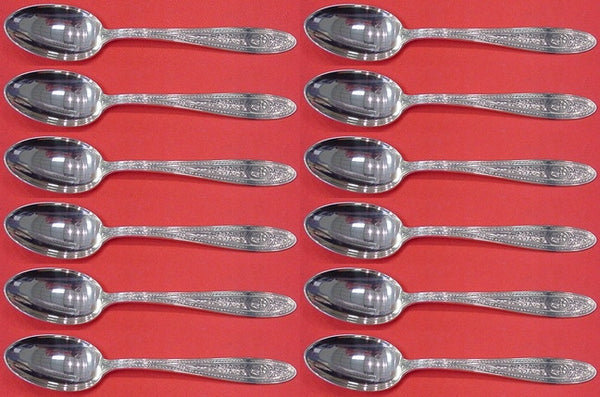 Wedgwood by International Sterling Silver Teaspoon Set 12 pieces 5 7/8"