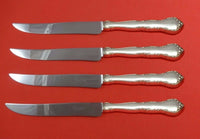 Mignonette by Lunt Sterling Silver Steak Knife Set 4pc Large Texas Sized Custom