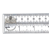 14k White Gold Filigree Genuine Natural Rock Crystal Diamond Ring (#J6207)