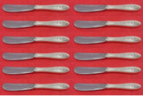 Wedgwood by International Sterling Silver Butter Spreader HHWS Paddle Set 12 pcs