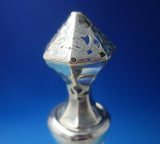 Alvin Glass Decanter with Sterling Silver Overlay Grapes Leaves c.1900 (#5351)