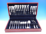 Queen Anne Williamsburg by Stieff Sterling Silver Flatware Set 8 Service 56 pcs