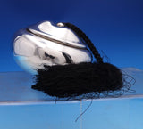 Elsa Peretti by Tiffany and Co Sterling Silver Serving Bowl w/Cover Tassle #8212