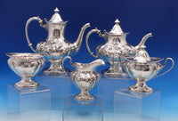 Les Cinq Fleurs by Reed and Barton Sterling Silver Tea Set 5pc #123 (#8042)