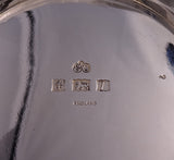 Adie Brothers English Sterling Silver Tea Set 4pc w/ Ellis-Barker SP Tray #8711