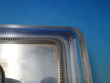 Beaded English Silverplate Top of Vegetable Dish removable handle (#6124)