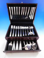 Continental by International Sterling Silver Flatware Service for 12 Set 77 pcs