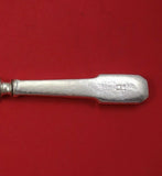 Norman Hammered by Shreve Sterling Silver Dinner Knife Engraved "H" Mono 10 1/8"