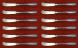 Silver Flutes by Towle Sterling Silver Butter Spreader FH Set of 12 pcs 5 3/4"