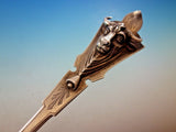 Bull by Sharp Sterling Silver Soup Ladle with applied 3D Bull GW 12 1/2" Figural