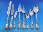 Chrysanthemum by Durgin Sterling Silver Flatware Set Service 98 pieces Dinner