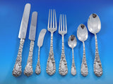 Chrysanthemum by Durgin Sterling Silver Flatware Set Service 98 pieces Dinner