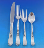 Sterling Rose by Wallace Sterling Silver Flatware Set for 12 Service 78 pcs